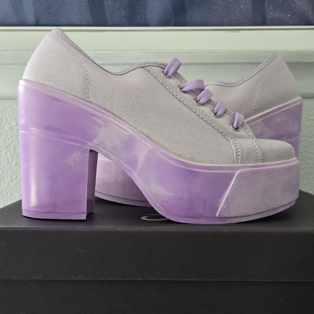 Shellys London Funcluo Lavender Platform Shoes